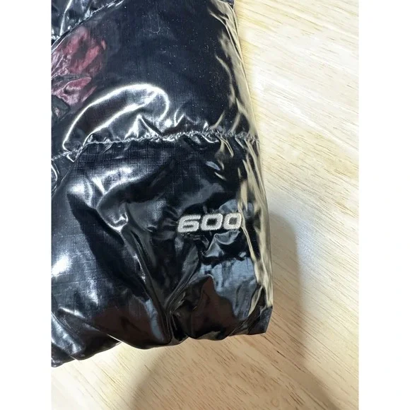 The North Face Girls XS (6) Black Hooded Puffer Jacket 600 Fill Down Full Zip - Picture 7 of 8